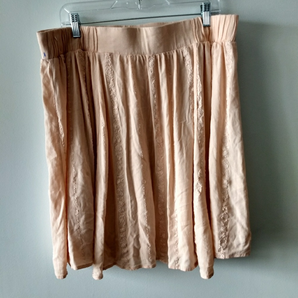 Pastel pink torrid midi skirt